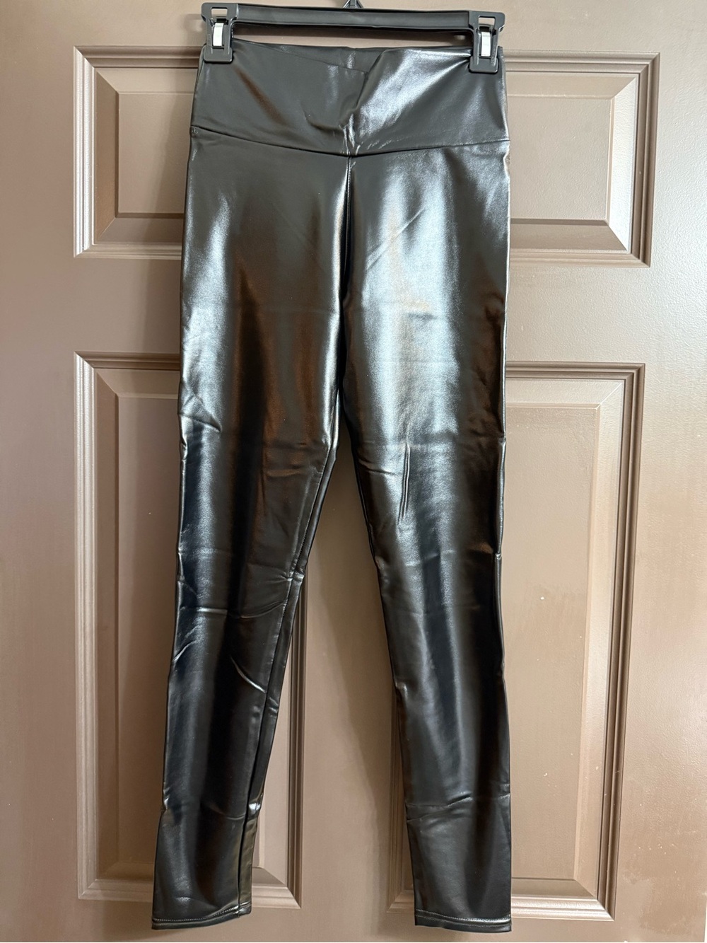 Amazon Black Faux Leather Leggings